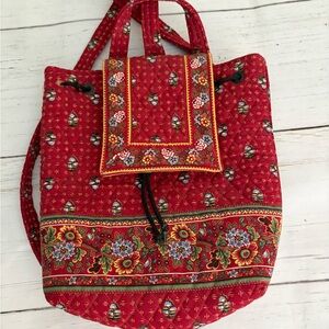 Vera Bradley Provencial Red Backpack